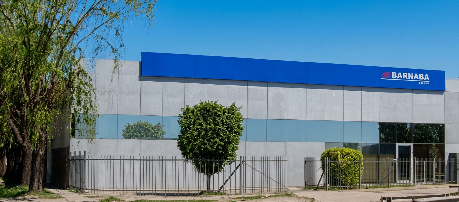 Fachada de la planta de Barnaba y Cía.